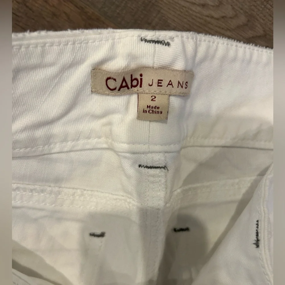 CAbi jeans size 2, white denim - Picture 5 of 8